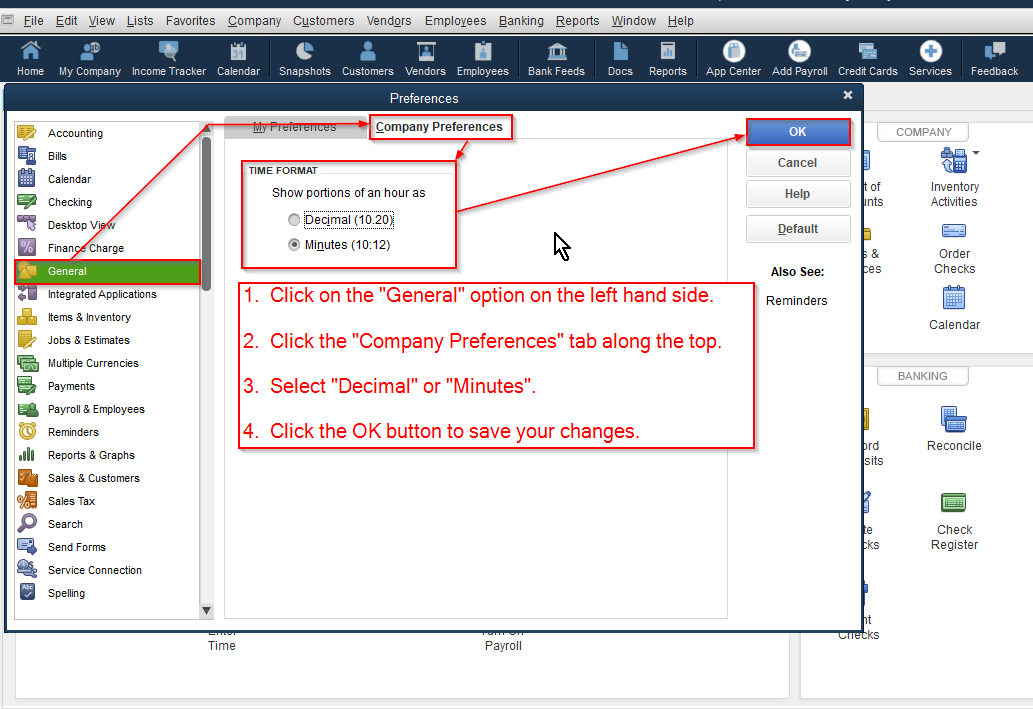 How to Setup QuickBooks for Time Tracking use Online Help Center