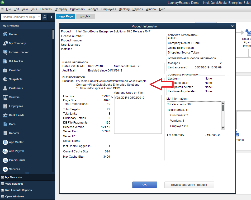 QuickBooks Company File Path – Online Help Center
