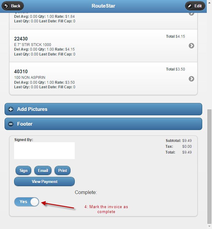 Adding Payments to an invoice with the Mobile Devices – Online Help Center